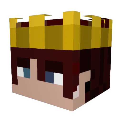 Xydrion Minecraft avatar head, 3D render
