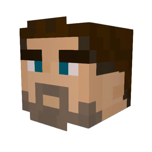 Xyeer0 Minecraft avatar head, 3D render