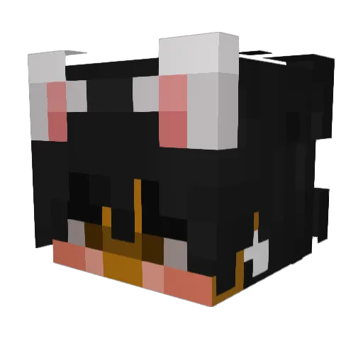 Xyha Minecraft avatar head, 3D render