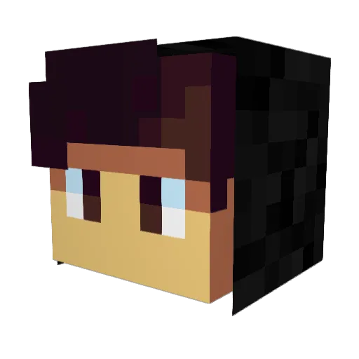 Xyinc Minecraft avatar head, 3D render