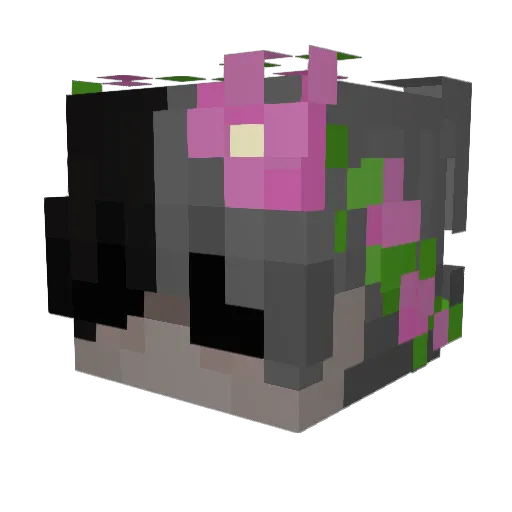 Xykaetus Minecraft avatar head, 3D render