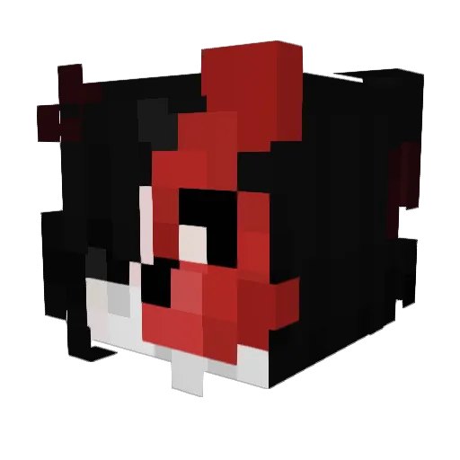 Xyla0 Minecraft avatar head, 3D render