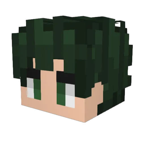 Xylemm__ Minecraft avatar head, 3D render