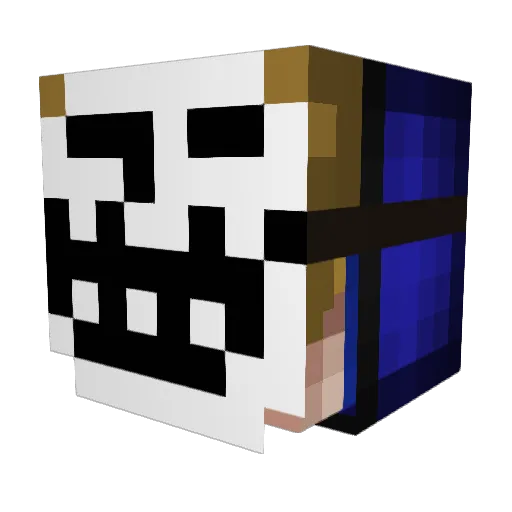 Xylengo Minecraft avatar head, 3D render