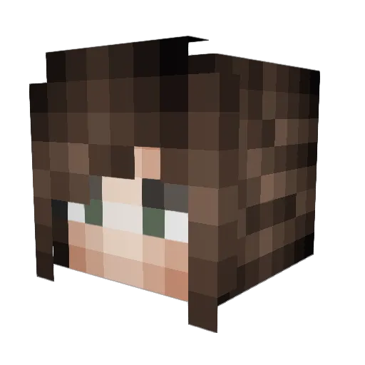 Xyllohx Minecraft avatar head, 3D render