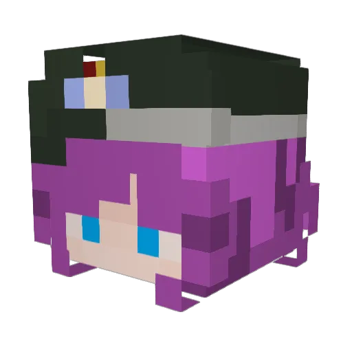 XyloSlav Minecraft avatar head, 3D render