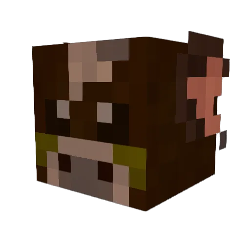 Xyloskane Minecraft avatar head, 3D render