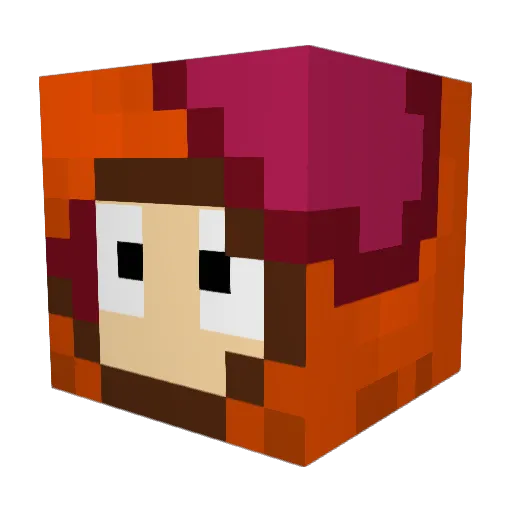 Xylosss Minecraft avatar head, 3D render