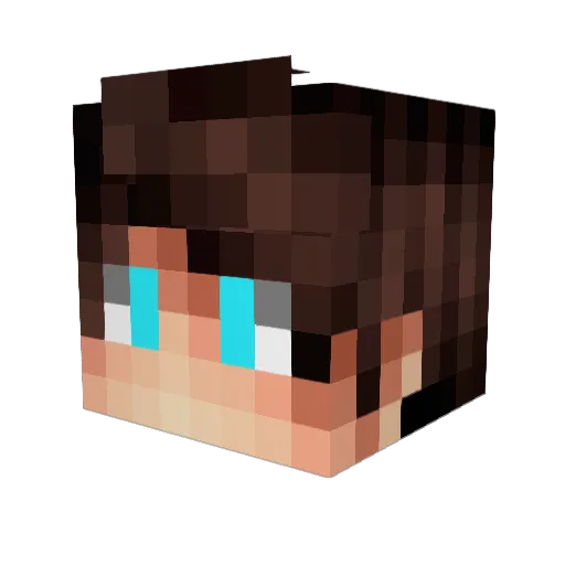 Xyltore Minecraft avatar head, 3D render