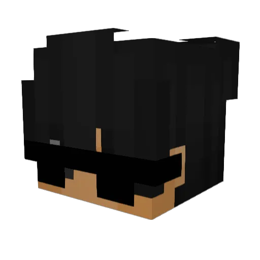 Xymeree Minecraft avatar head, 3D render