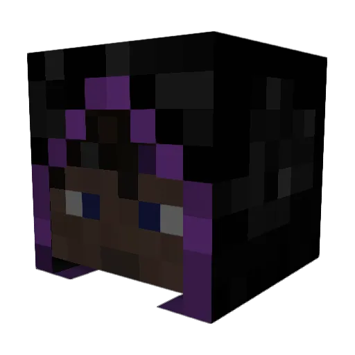 Xymorm Minecraft avatar head, 3D render