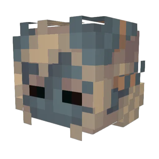 Xyniah Minecraft avatar head, 3D render