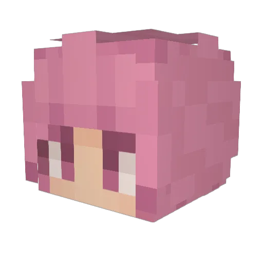 Xynque Minecraft avatar head, 3D render