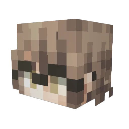 Xyntar Minecraft avatar head, 3D render