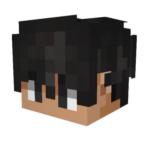 Xynxo Minecraft avatar head, 3D render