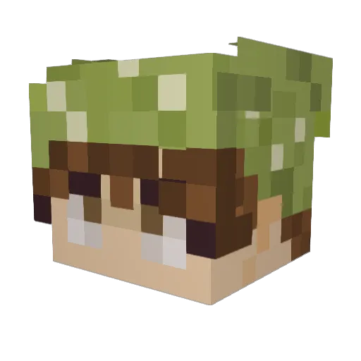 Xyoris0 Minecraft avatar head, 3D render