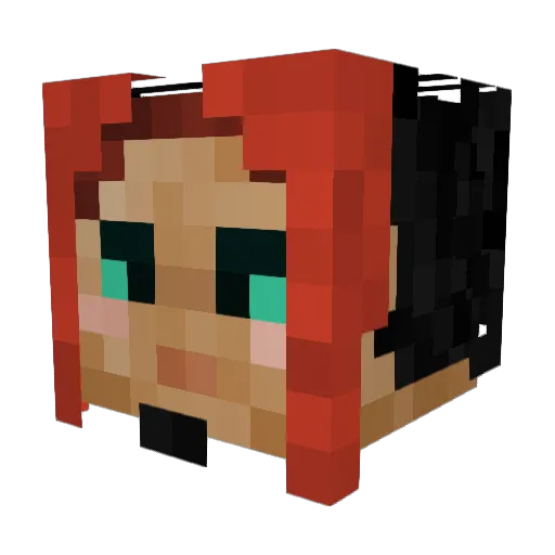 Xyphain Minecraft avatar head, 3D render
