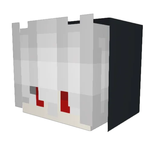 Xypheni Minecraft avatar head, 3D render