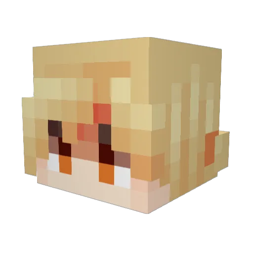 Xyphiuh Minecraft avatar head, 3D render