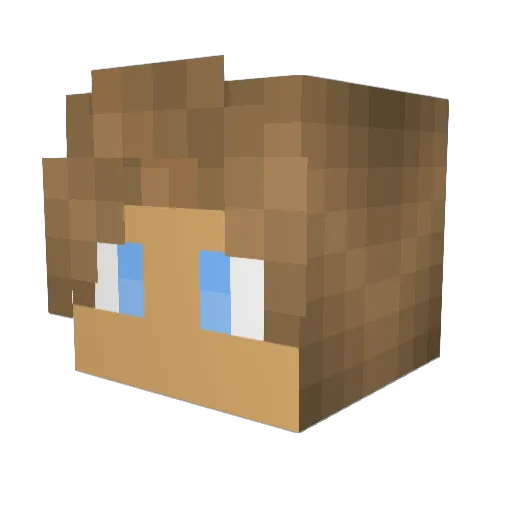 Xyphren Minecraft avatar head, 3D render