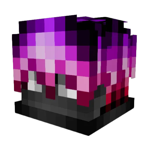 Xyphun Minecraft avatar head, 3D render