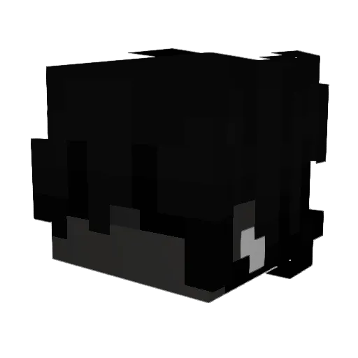 Xyqvv Minecraft avatar head, 3D render