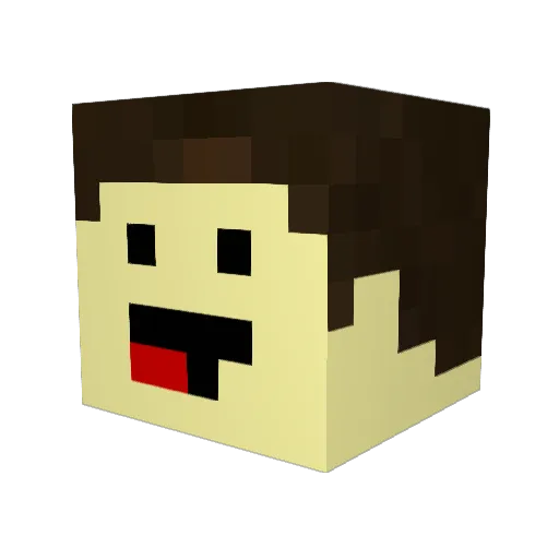 Xyras_208 Minecraft avatar head, 3D render