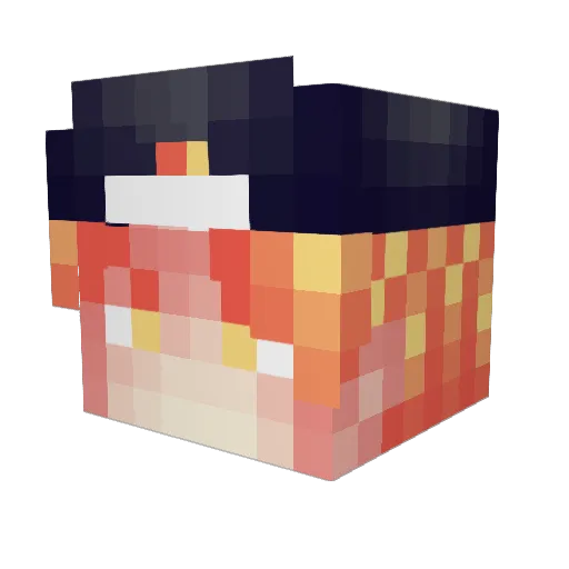 Xyrelum Minecraft avatar head, 3D render