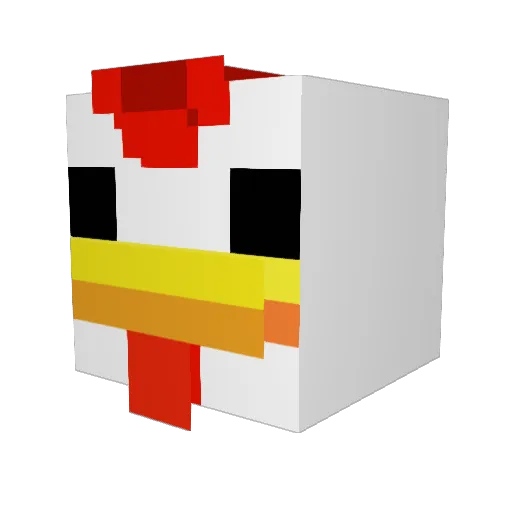 XyresicXD Minecraft avatar head, 3D render