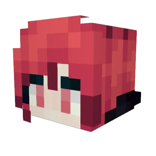 Xyrillia Minecraft avatar head, 3D render