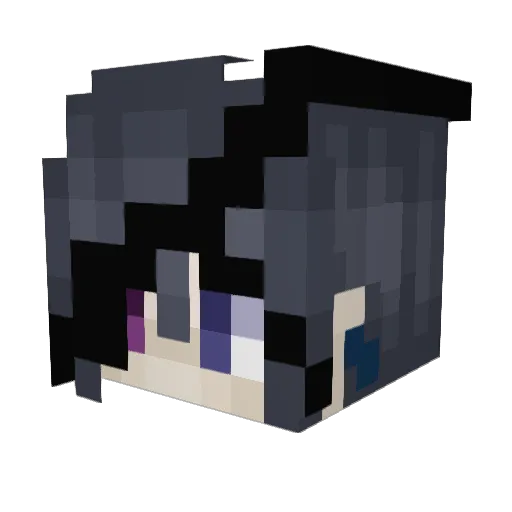 Xyrprise Minecraft avatar head, 3D render