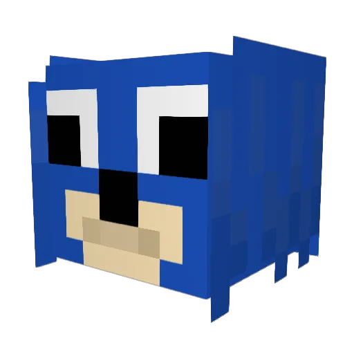 Xyrup Minecraft avatar head, 3D render