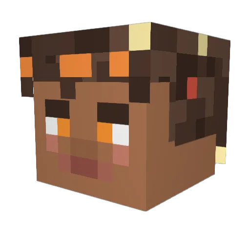 XyrusMC Minecraft avatar head, 3D render