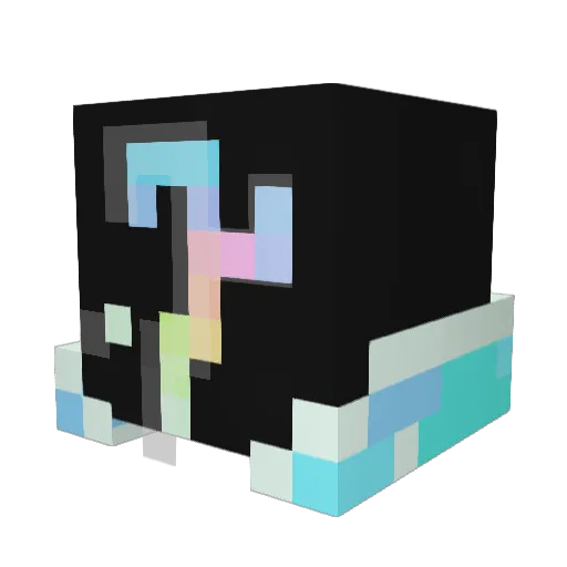 Xyslr Minecraft avatar head, 3D render