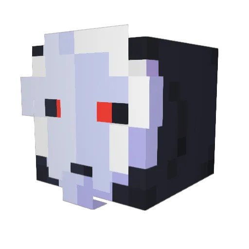 XystYT Minecraft avatar head, 3D render
