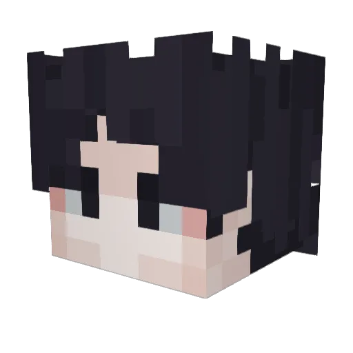 XyuMeto8 Minecraft avatar head, 3D render