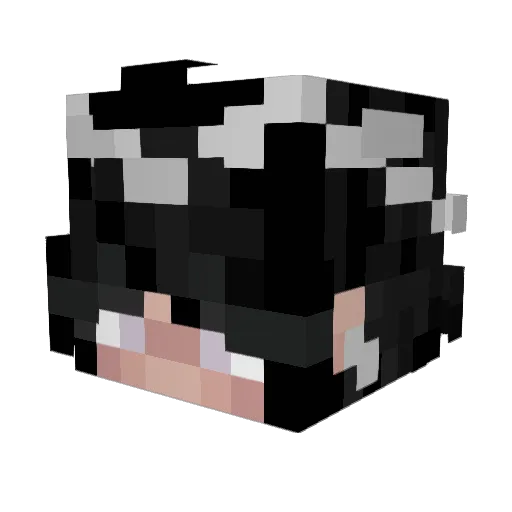 Xyxiven Minecraft avatar head, 3D render