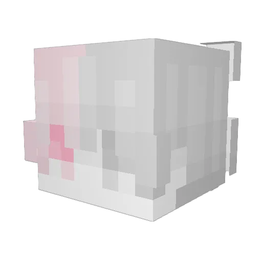 XyzBW Minecraft avatar head, 3D render