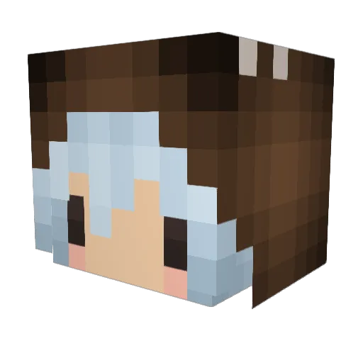 XyzRookie Minecraft avatar head, 3D render