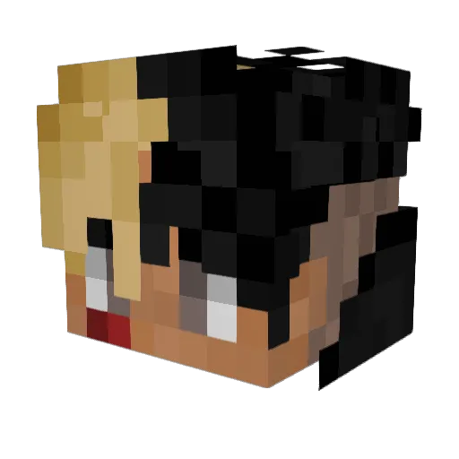 XzMike57zX Minecraft avatar head, 3D render