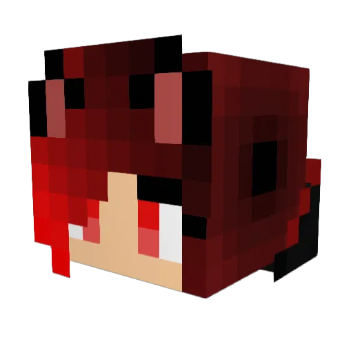 XzYrOc Minecraft avatar head, 3D render