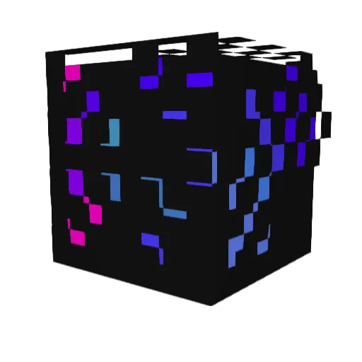 XzamBer Minecraft avatar head, 3D render