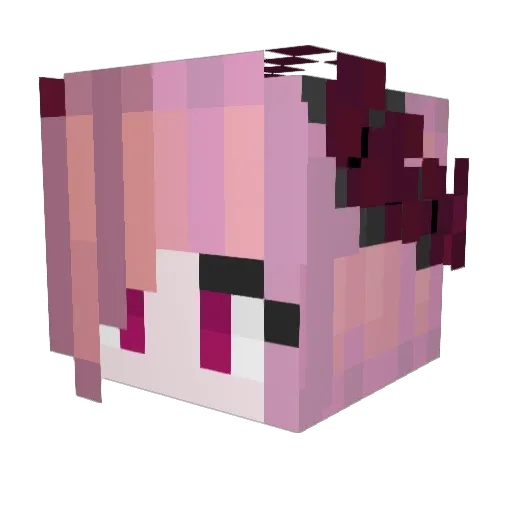 Xzbb Minecraft avatar head, 3D render