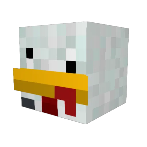 Xzen1tsuX Minecraft avatar head, 3D render