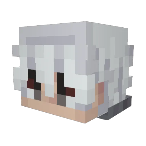 Xzero065 Minecraft avatar head, 3D render