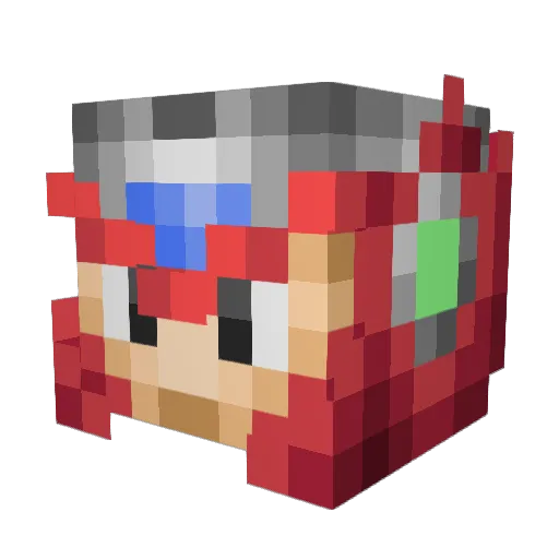 Xzero9 Minecraft avatar head, 3D render