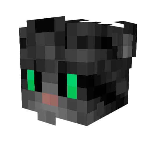 Xzerper Minecraft avatar head, 3D render