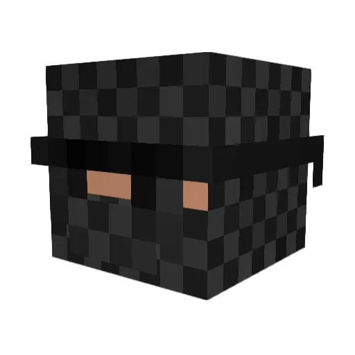 Xzgs Minecraft avatar head, 3D render