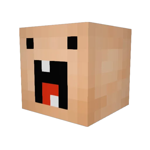 XzombifierX Minecraft avatar head, 3D render