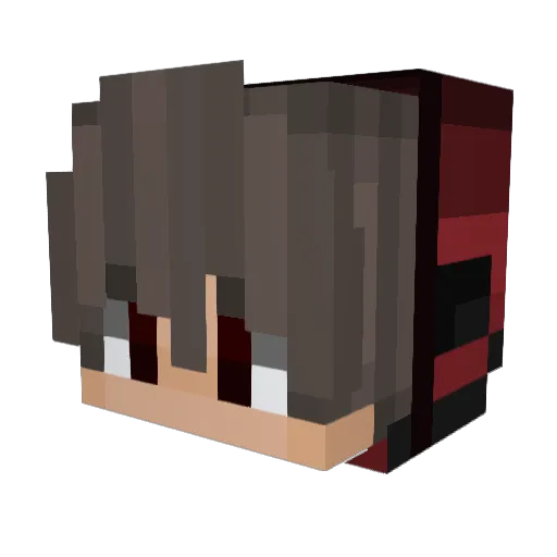 Xzotisch Minecraft avatar head, 3D render